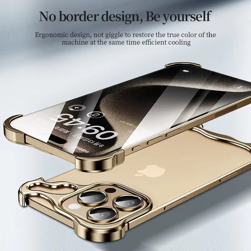 Designer Venom Alien Arc Handyhülle mit Kameraschutz und Anti-Drop-Abdeckung für iPhone 17 16 15 14 13 12 Pro Max 15 Plus in Gold - Bild 2
