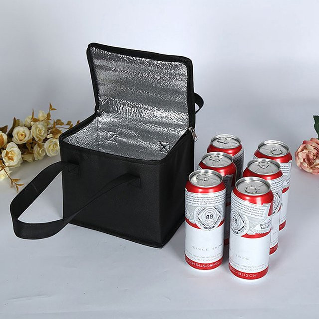 Isolierte Kühltasche von ALLOYSEED für Picknick und Lebensmittel in Rot oder Schwarz - Bild 1