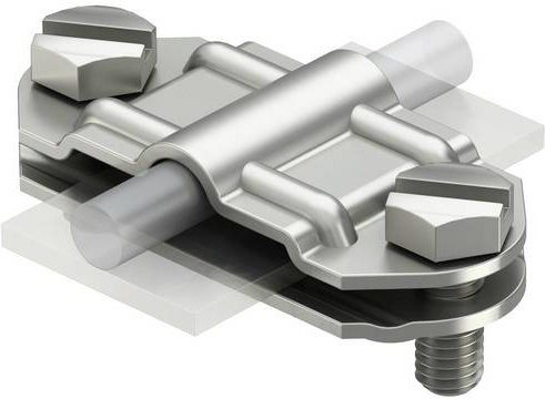 OBO Bettermann 233 A VA Montagezubehör, Farbe: Silber, 10 Stück - Bild 1