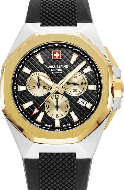 Swiss Alpine Military Chronograph, Quarz, Edelstahl, 42 mm, Herren - Bild 1