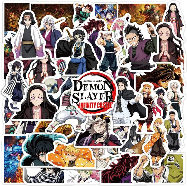 Bandai Kimetsu No Yaiba Demon Slayer Sticker, 50-teiliges Set - Bild 1