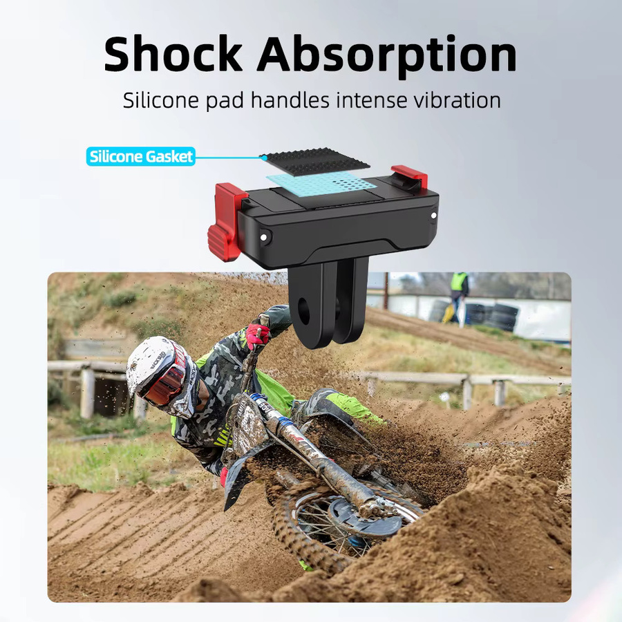 Flymile Magnetische Schnellverschluss-Basishalterung für DJI Osmo NANO in Schwarz als Adapter und Verlängerungshalterung mit Dual-Claws Connect Stativ-Anschluss - Bild 4