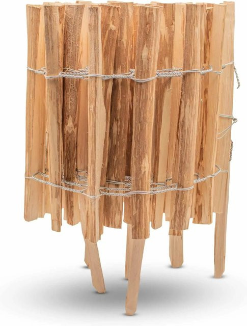 Stiltreu Mini Steckzaun Beeteinfassung als Staketenzaun, Breite: 500 cm, Höhe: 35 cm, Lattenabstand: 3-5 cm - Bild 1