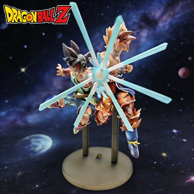 Bandai Dragon Ball Bardock Goku Vater-Sohn Kamehameha Actionfigur, Einzelfigur, Kunststoff, Bunt / Mehrfarbig - Bild 1