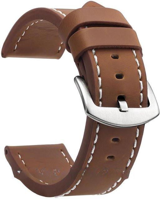 Uhrenarmband Leder, hellbraun, 18 mm, Unisex - Bild 1