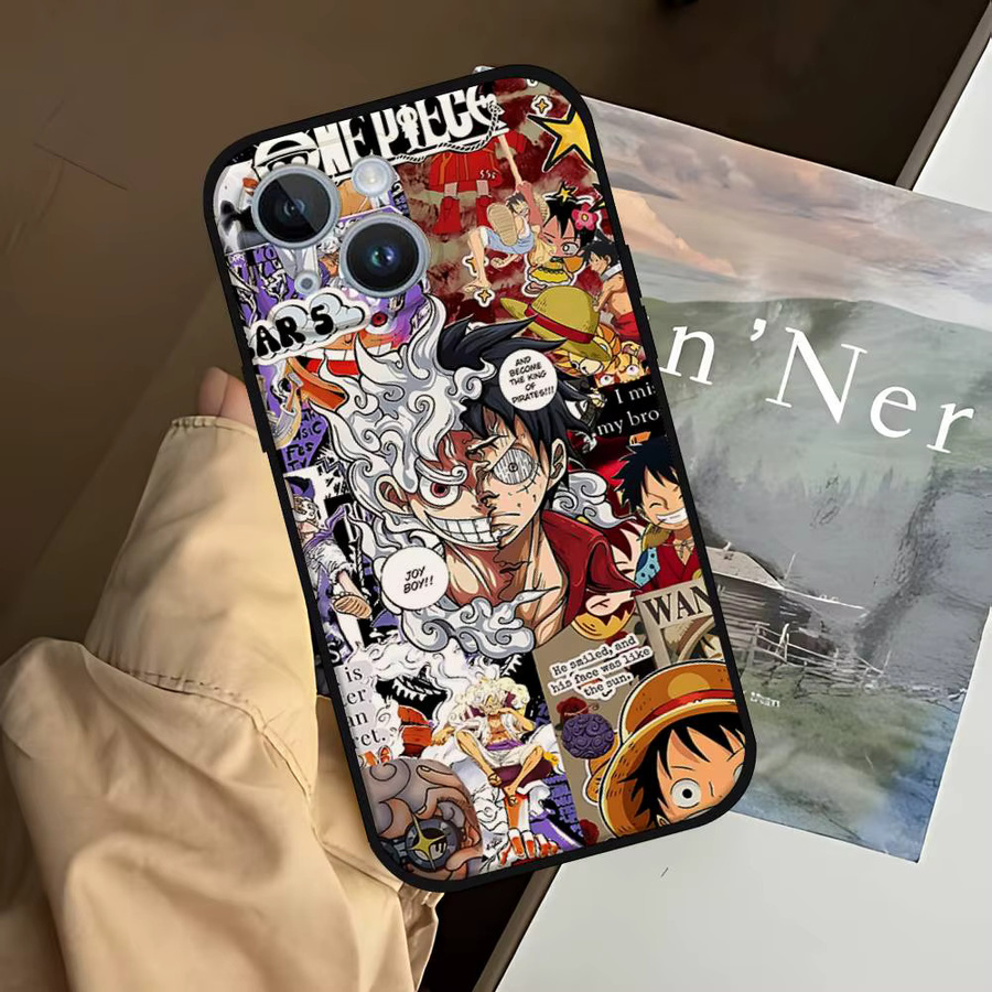 ONE PIECE Anime Handyhülle aus hartem Silikon für iPhone 11 bis iPhone 17 Pro Max in Multicolour - Bild 5