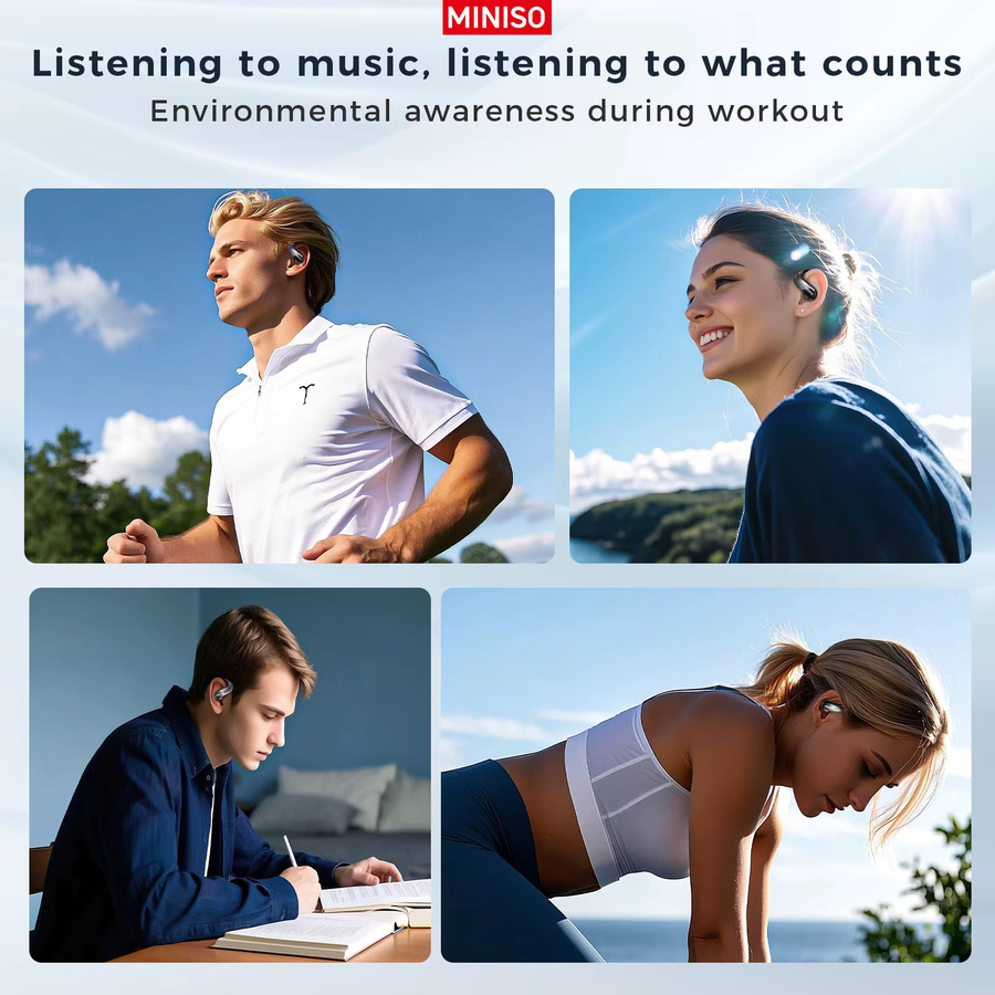 MINISO MS188 Bluetooth In-Ear Kopfhörer mit HD-Touchscreen und Mikrofon in Schwarz - Bild 5