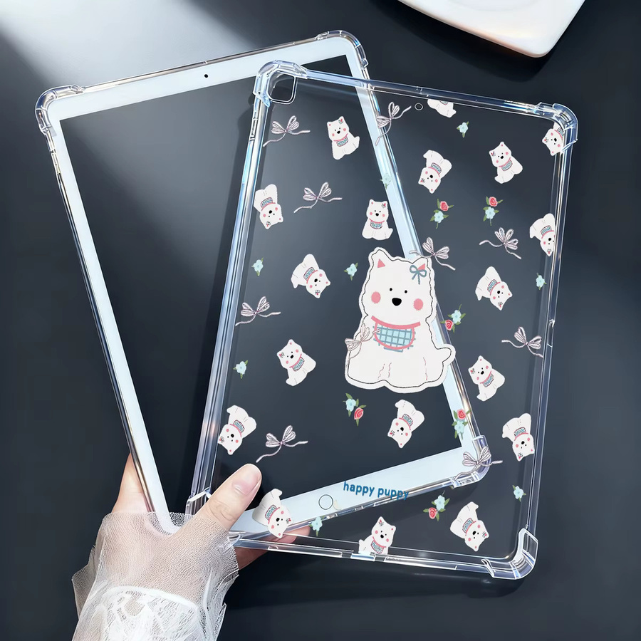 Transparente Silikon-Cartoon-Schutzhülle für Apple iPad Modelle in verschiedenen Generationen - Bild 5