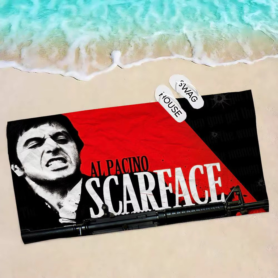 Potdemiel Scarface Badetuch aus Mikrofaser für Kinder, weich und wasserabsorbierend, mehrfarbig - Bild 3