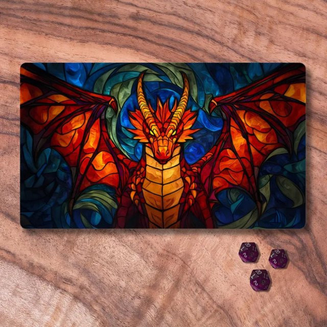 VIKAMA Magic: The Gathering, Stained Glass TCG Spielmatte, Neopren-Kartenspielmatte - Bild 1