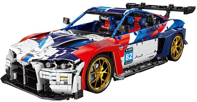 GT3 Rennwagen Bausteine, mechanisches Sportfahrzeug Modell, ab 14 Jahren - Bild 1