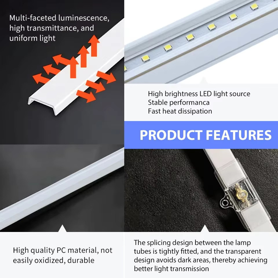 PIBAOGU Modulare LED-Garagenleuchten in Wabenform, Superhelle Deckenleuchte 6500K Kaltweiß für Auto-Detailing, Werkstätten und Ausstellungsräume - Bild 5