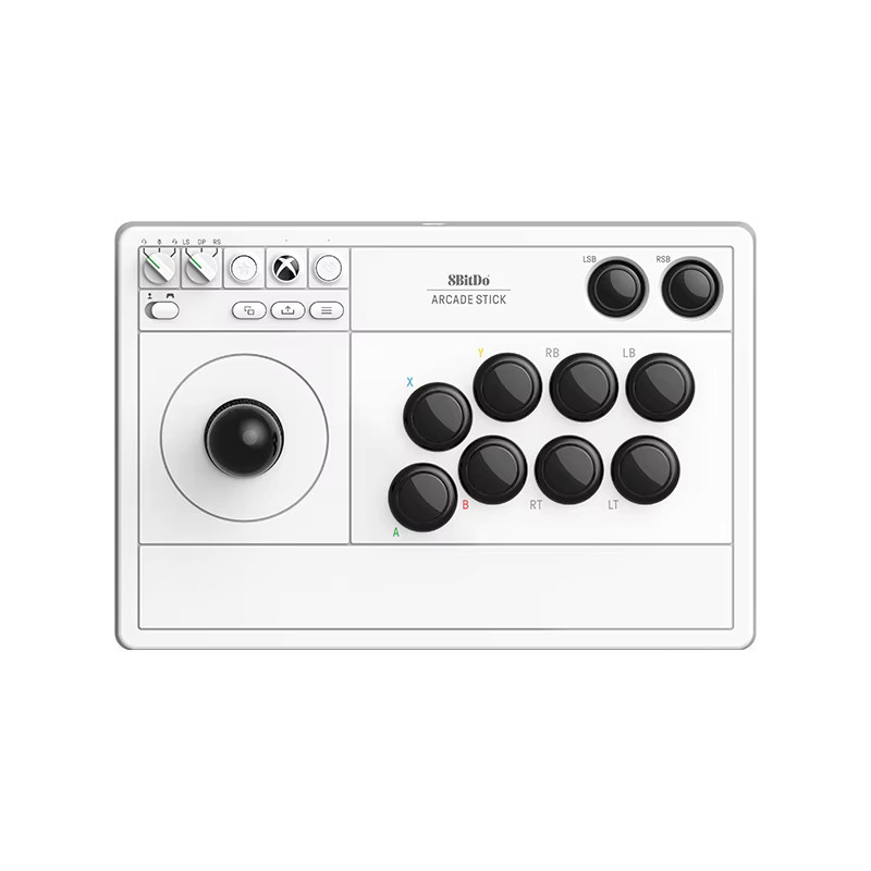 8BitDo Arcade Stick Microsoft Offiziell 2,4G White für Xbox Series X, Xbox Series S, Xbox One und Windows 10 mit 3,5 mm Audioanschluss - Bild 1