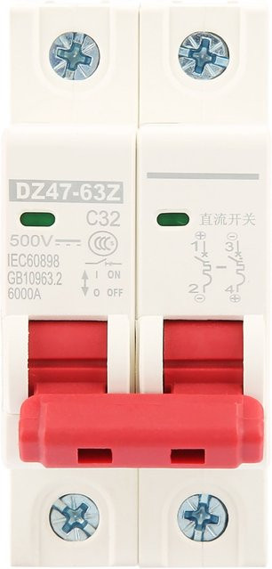 DZ47-63Z DC Leistungsschalter 2P Mini MCB Stromverteilung 500V - Bild 1