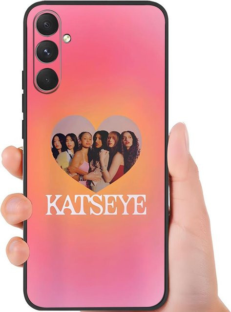 Stoßfeste und weiche Handyhülle KATSEYE für Samsung Galaxy A13, A14, A25, A33 5G, A35, A36, A52, A54, A56 in Pink - Bild 1