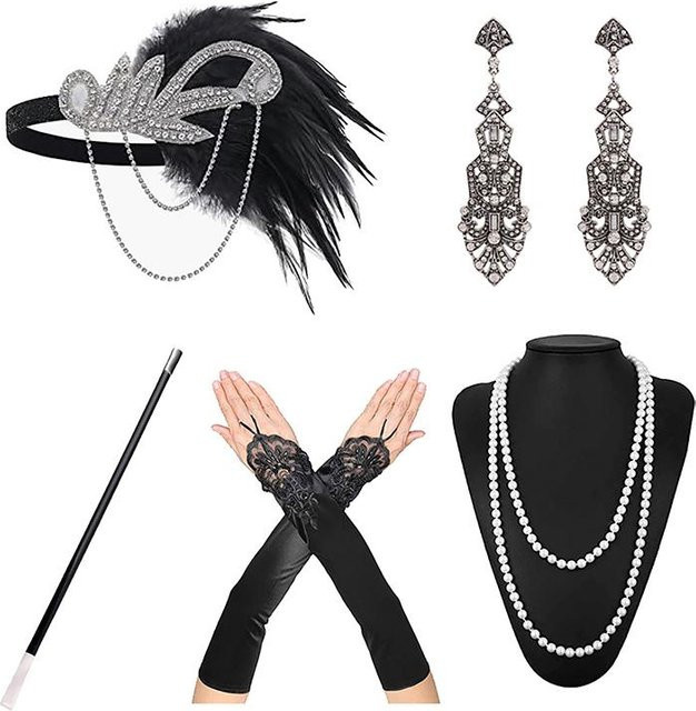 Treasure Hom Schmuck-Set, Perlenkette, Armband, Damen, grau - Bild 1