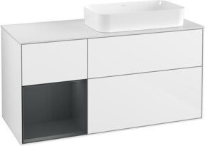V&B Waschtischunterschrank Finion in Weiß lackiert, Breite: 120 cm, Tiefe: 50,1 cm, Höhe: 50,1 cm - Bild 1