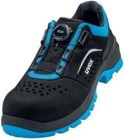uvex 2 xenova Sicherheitshalbschuhe S1P SRC mit BOA Fit System, Schwarz/Blau, Größe 39 - Bild 1