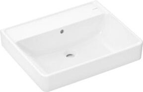 Hansgrohe Waschtisch Xanuia Q aus Keramik in Weiß mit Überlauf, Wandhängend, B: 60 cm, T: 48 cm - Bild 1