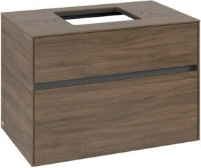 V&B Waschtischunterschrank Collaro in Arizona Oak mit mittiger Waschtischöffnung, B/T/H: 80 x 54,8 x 50 cm - Bild 1