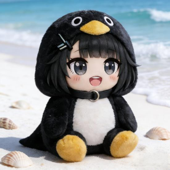 Vogue Wardrobe Pinguin Plüschtier aus PP-Baumwolle - Bild 3