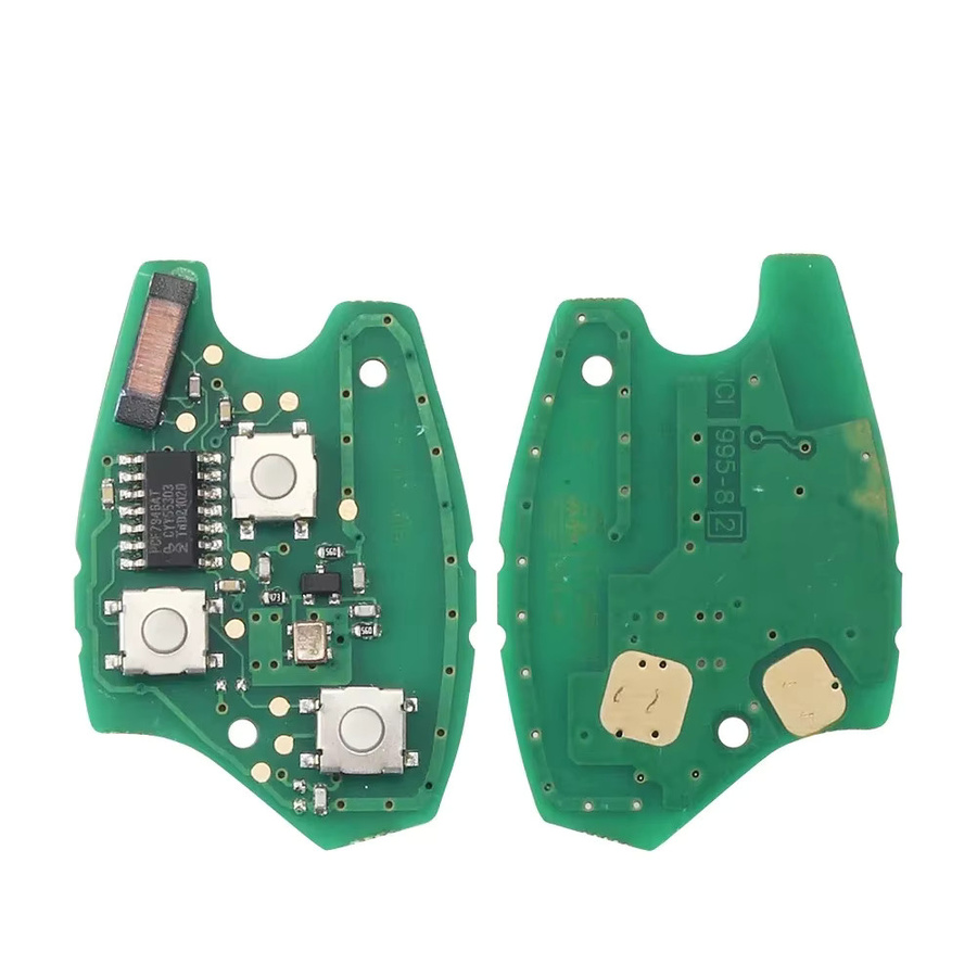 Keyyou 5er Set Auto Fernbedienung Schlüssel mit 4A Chip für Renault Dacia Modelle in Schwarz ohne Klinge - Bild 2