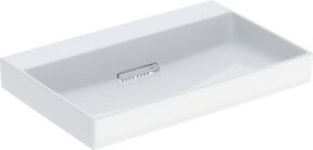 Geberit Waschtisch One aus Keramik in Weiß mit Überlauf, rechteckig, Breite: 75 cm - Bild 1