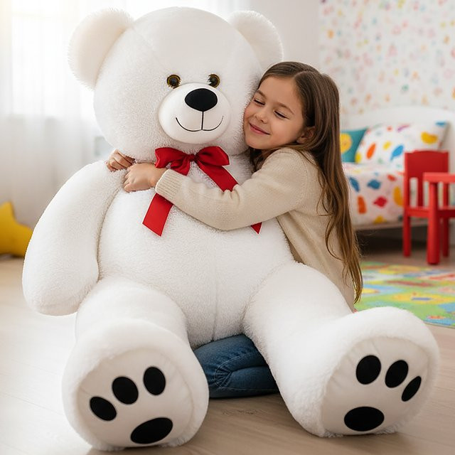 MONZANA Teddybär Plüsch Weiß 150cm - Bild 1