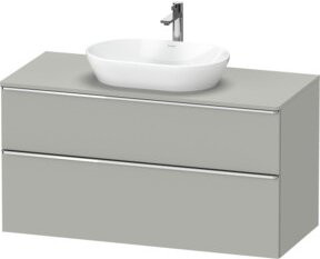 Duravit Waschtischunterschrank D-Neo in Grau Matt, Wandhängend, B/T/H: 120 x 55 x 66,4 cm - Bild 1