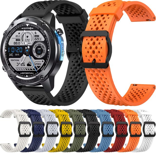 Zeblaze Uhrenarmband Silikon, 22 mm, Multicolor, Unisex - Bild 1