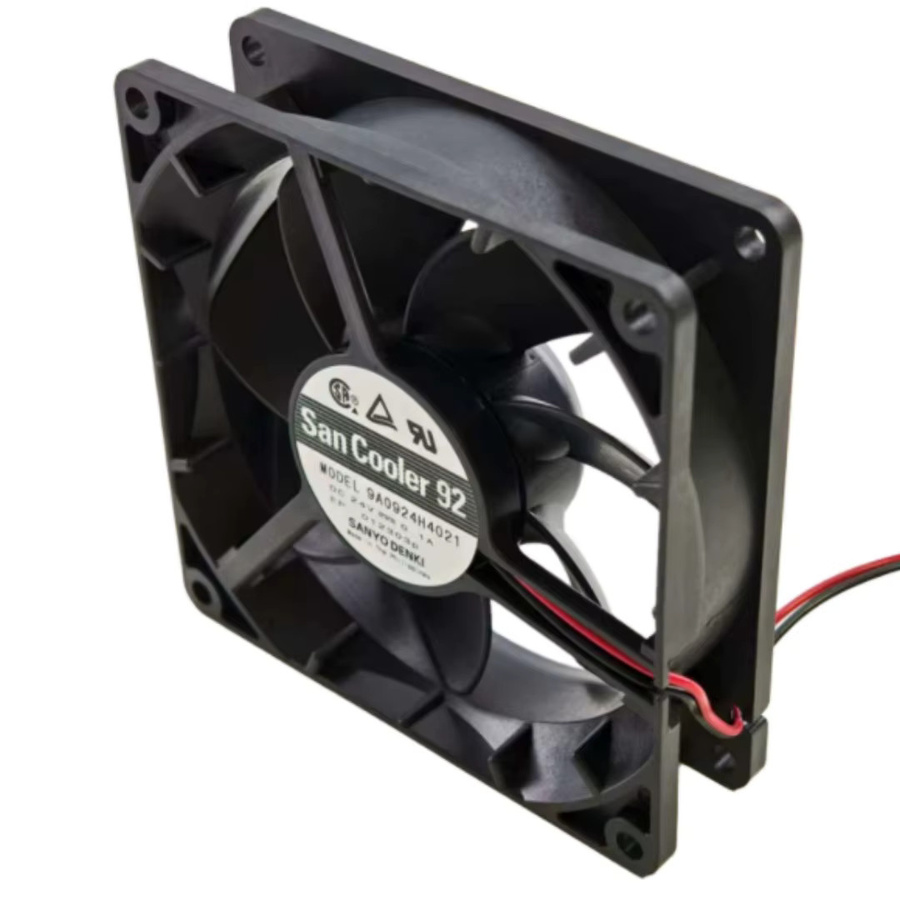 Sanyo Denki 2-Draht-Server-Lüfter 9A0924H4021 Schwarz B/T/H: 92 x 92 x 25 mm - Bild 3
