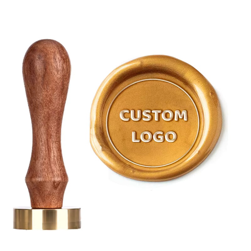 Personalisierter Schokoladenstempel mit individuellem Logo aus Holz für DIY Dekoration und Branding - Bild 3
