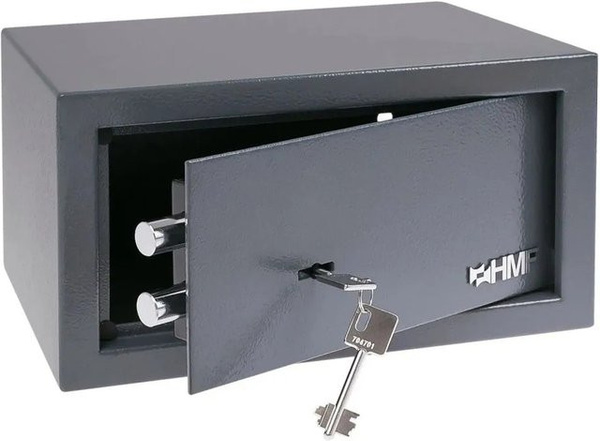 HMF Safe Tresor Möbeltresor Anthrazit B/T/H: 31 x 17 x 25 cm