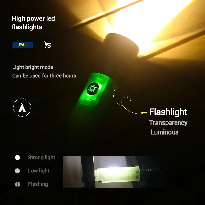 ESMARTER LED-Campinglaterne mit 30 W, RGB-Seitenlicht und Magnetfunktion in Weiß, Rot und Blau - Bild 2