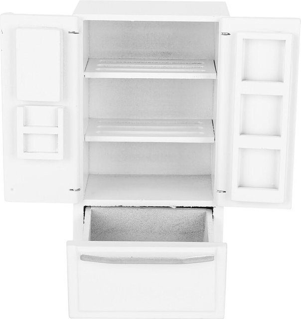 NELA-STYL Birch Mini 12 Doppeltür-Kühlschrank, Weiß, Holz - Bild 1