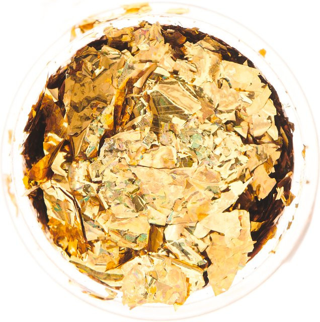 Rico Design Blattmetall für Resin in Holografisch Gold - Bild 1