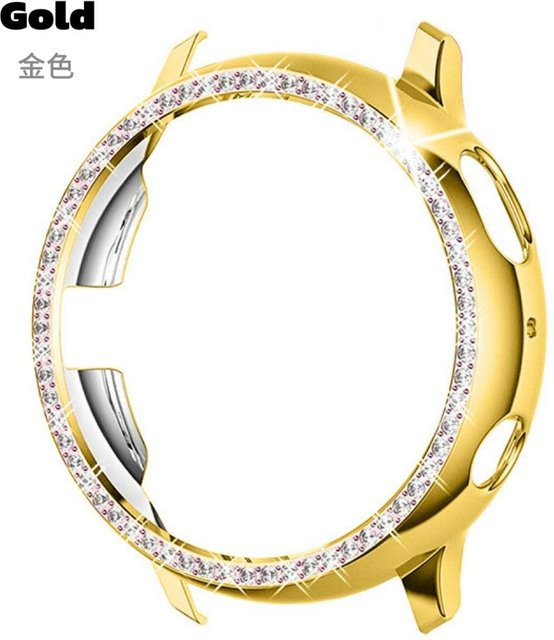 LUJING Displayschutzhülle für Samsung Galaxy Watch Active 2, Gold, Diamant, Kristall, Damen - Bild 1