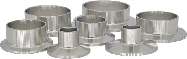 Yqbs Tri-Clamp Klemmring aus Edelstahl in Silber für Sanitärarmaturen und Schweißrohre 1.5 Zoll - Bild 1