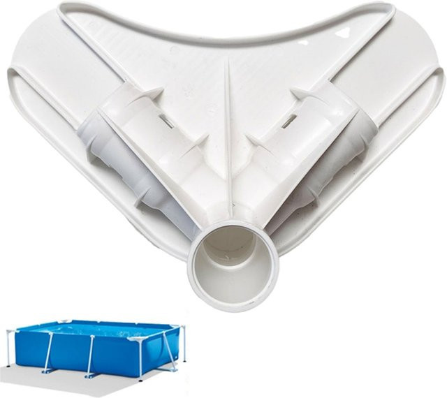 Ersatz-Eckstütze für Poolrahmen in Weiß als Adapter für Metall-Bodenpools und oberirdische Schwimmbäder - Bild 1