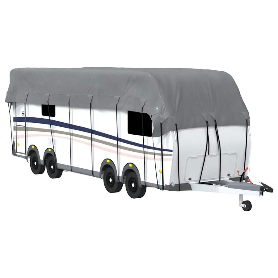 vidaXL Dachplane für Wohnwagen in Grau aus Vliesstoff, B/T: 1000 x 300 cm - Bild 2