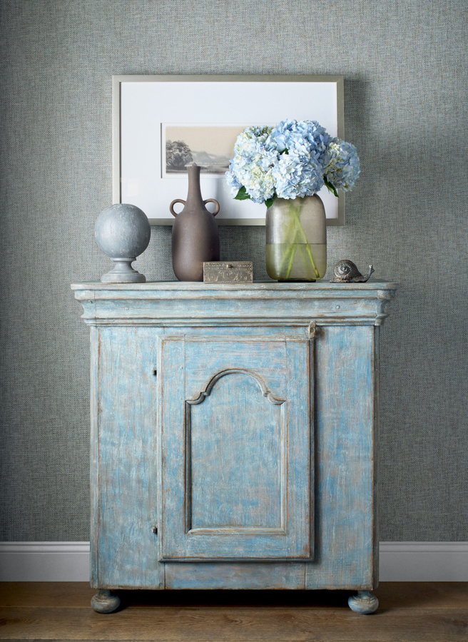 Thibaut Tapete Portage Mineral in Beige und Grau mit abstraktem Design - Bild 1