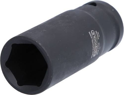 KS Tools Kraft-Stecknuss 1/2 Zoll Sechskant Lang 22mm aus Chrome-Molybdän in Schwarz - Bild 1