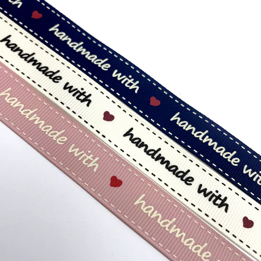 SUNEEYDAY Grosgrain Geschenkband für DIY und Blumensträuße, Breite: 1,5 cm, Länge: 5 m, beige und mehrfarbig - Bild 4