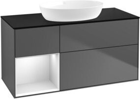 V&B Waschtischunterschrank Finion in Anthrazit, Breite: 120 cm, Tiefe: 50,1 cm, Höhe: 50,1 cm - Bild 1
