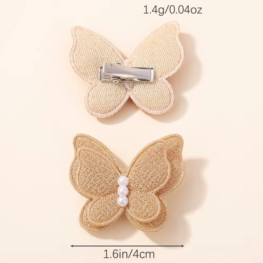 Haar Clips mit Bögen und Perlen, 12er Set, Kinder - Bild 1