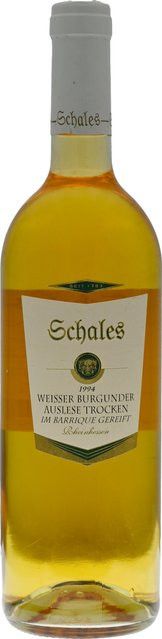 Weingut Schales Weißer Burgunder, Weißwein, Rheinhessen, 1994, trocken, 13,0 %, 0,75 l - Bild 1