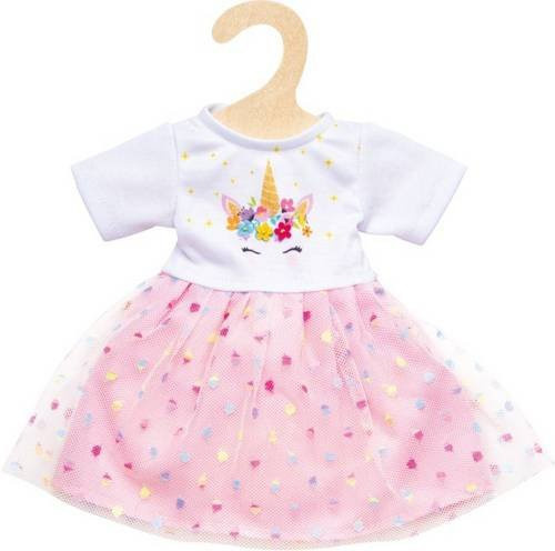 Heless Einhorn-Kleid Hannah aus Tüll in Rosa und Kunterbunt, Größe 35-45 cm - Bild 1