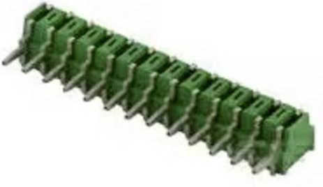 TE Connectivity Einbau-Buchsenleiste Standard 1-5164711-7 in Grün aus Kunststoff - Bild 1