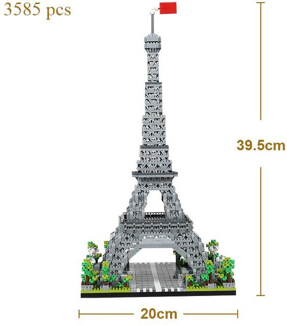 Linyi toy Eiffelturm, Bausteine, Architektur, ab 14 Jahren - Bild 1