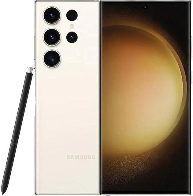 Samsung Galaxy S23 Ultra 5G Smartphone mit 256 GB Speicher und 8 GB RAM in Weiß - Bild 1